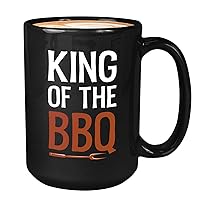 BBQ Coffee Mug 15oz Black - Of The BBQ - Funny Cooking Barbeque Beef Bacon Grill Family Foodies Korean KBBQ Meat Lovers