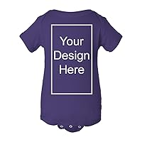 City Shirts Add Your Own Text and Design Custom Personalized Infant Baby Rib Bodysuit