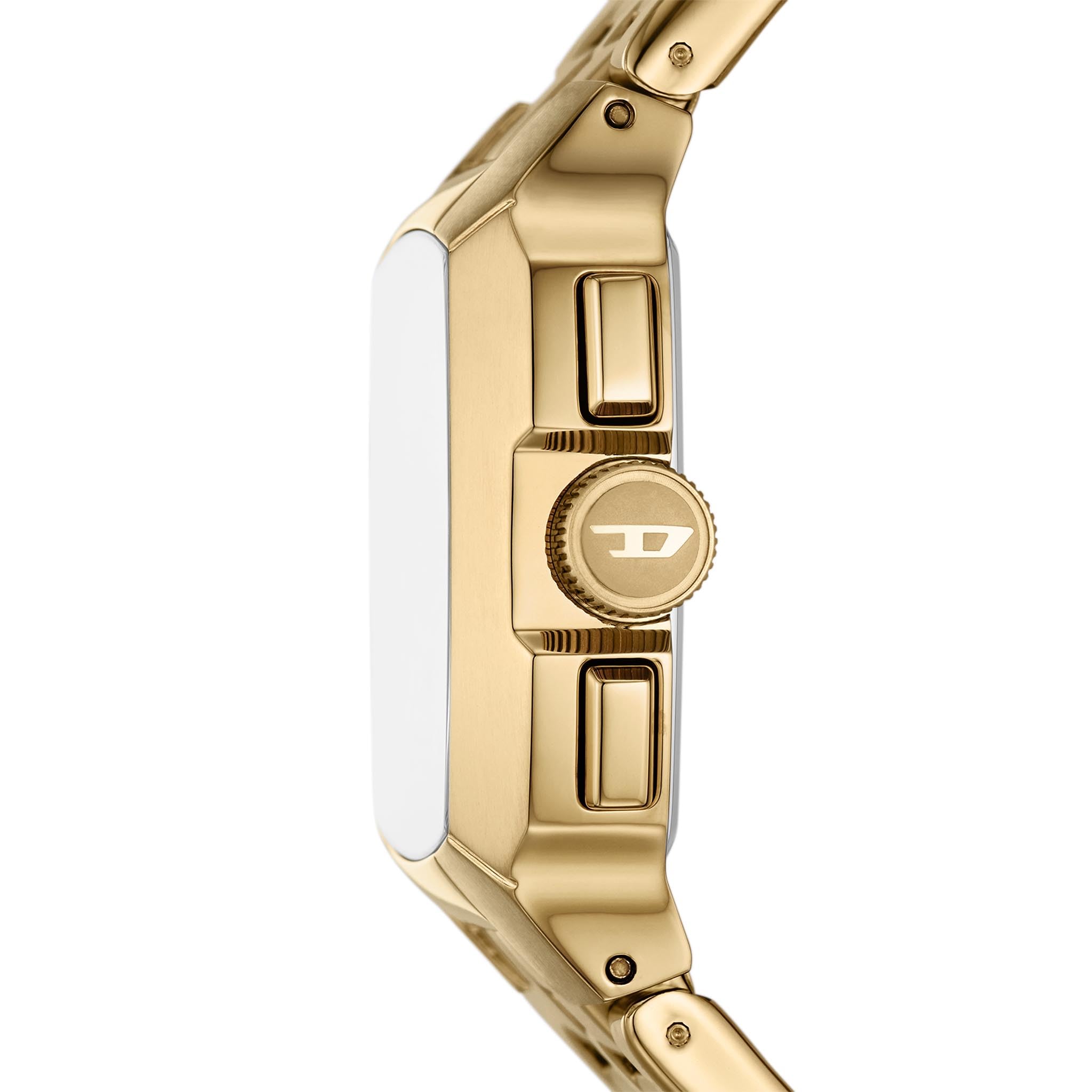 Diesel Men's 40mm Cliffhanger Quartz Stainless Steel Chronograph Watch, Color: Gold (Model: DZ4639)
