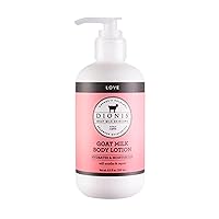 Dionis Goat Milk Hydrating Skincare Cream, Rich & Creamy Daily Moisturizing Love Scented Body Lotion For Dry Skin, Made in the USA, Cruelty-Free & Paraben-Free, 8.5 oz Bottle