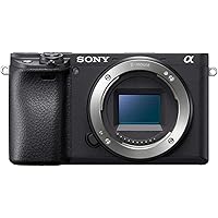 Sony Alpha a6400 Mirrorless Camera: Compact APS-C Interchangeable Lens Digital Camera with Real-Time Eye Auto Focus, 4K Video & Flip Up Touchscreen - ILCE-6400/B Body (Renewed)
