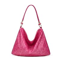 Ashioup Hobo Bag for Women Soft PU Leather Slouchy Handbag Shoulder Purse