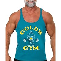 Gold's Gym Tank Top Stringer- Official Licensed - ST-2 (L, Turquoise)