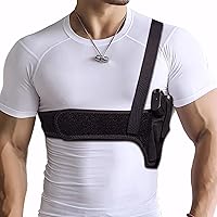 Quick Pull Shoulder Holster Belly Band Holster for Concealed Carry Men/Women Universal,Fit 9mm,Compact, Glock, Ruger LCP, LC9, Sig P365 Etc Other Similar Sized Pistols