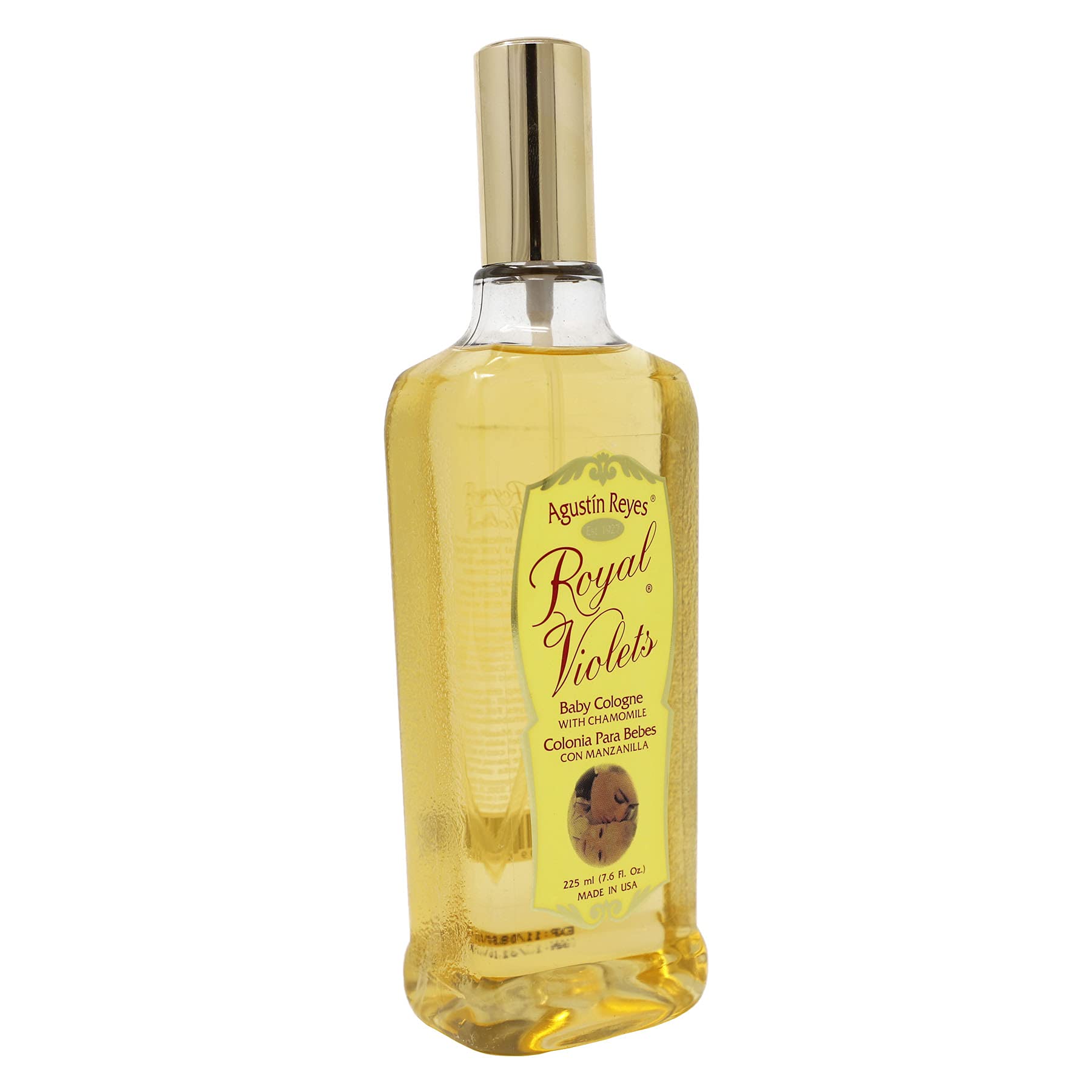 Royal Violets Baby Cologne, with Chamomile to Gently Refresh Your Baby, Delicate Scent, 7.6 Fl Oz, Spray Bottle.