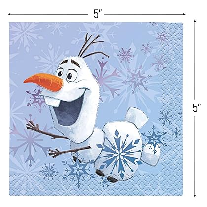 Unique Disney Frozen 2 Themed Beverage Napkins (Pack of 16) - Perfect for Parties and Celebrations