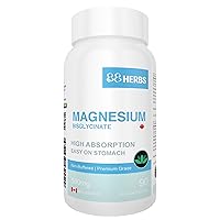 Magnesium Bisglycinate – Highest Absorption – Premium Grade – No Fillers – Non Buffered – 90 Veg Caps – 500mg Magnesium Bisglycinate per cap (50mg Elemental Magnesium)