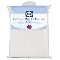 Sealy Cozy Fleece 2-Pack Waterproof Multi-Use Liner Pads, 18