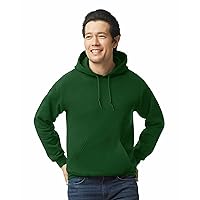 Gildan Adult Fleece Hoodie Sweatshirt, Style G18500, Multipack, Forest Green (1-Pack), Medium