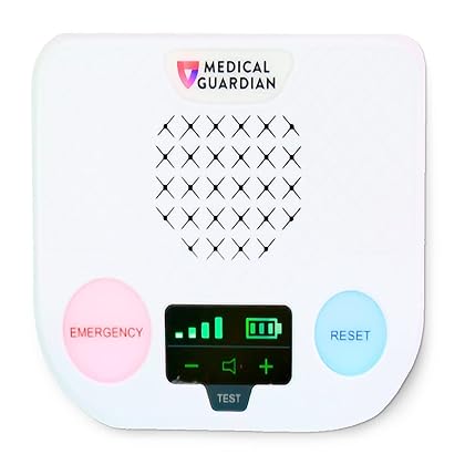 Medical Guardian at-Home Medical Emergency Alert System with Cellular Coverage - CALL TO ACTIVATE - 24/7 Monitoring Medical Alert Necklace for Seniors - Comprehensive Elderly Monitoring (1 Month Free)