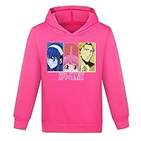 Funny Spy x Family Graphic Hoodie Boys Girls Soft Cotton Tops-Casual Long Sleeve Hooded Sweatshirt with Pocket 2-16Y