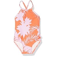 Seafolly Girls' High Neck Tank One Piece Swimsuit with Criss Cross Back