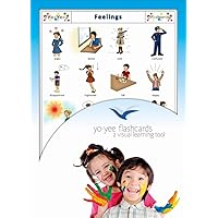 Yo-Yee Feelings and Emotions Flash Cards in English - Flashcards for Preschoolers 2-4 Years Old, Toddlers, Kids and Adults