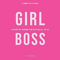 Graphique 2024 Girl Boss Mini Wall Calendar | 7” x 7” | Thick Paper | Home & Office Organizer | Large Monthly Grid | 3 Languages & Marked Holidays | 4 Month Preview Page for 2025