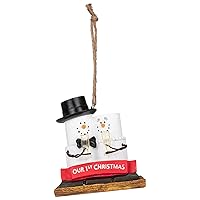 Ganz S'Mores Ornament Our 1st Christmas 3.4 Inch Multicolor