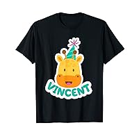 Vincent Personalised Funny Happy Birthday Gift Idea T-Shirt