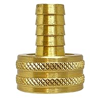 Anderson Metals - 07046-0812 Brass Garden Hose Swivel Fitting, Connector, 1/2