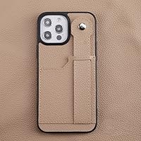 for Iphone13 12 11 XS XR ProMax Pro Mini Leather Phone Case New First Layer Leather Bracket Fit,Gray,for iPhone13 Mini