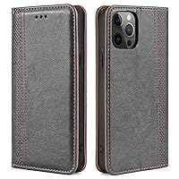 MojieRy Phone Cover Wallet Folio Case for Oppo A73, Premium PU Leather Slim Fit Cover for Oppo A73, 1 Card Slot, Exact Cutouts, Gray