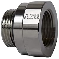 EZ (A-211) Silver 27mm-2.0 Thread Size Oil Drain Valve Adapter