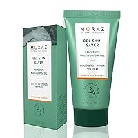 Moraz Skin Saver Herbal Healing Scar Gel for Skin Repair and Wound Care – Multi-Purpose First Aid Moisturizer for Dry Skin, Minor Cuts and Scrapes, Bug Bite Itch Relief, Sunburn & Rashes (1.7 Oz)
