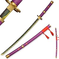 Hejiu Roronoa Zoro Katana, Yama Enma Anime Samurai Cosplay Sword, Handmade  Japanese Katana, Replica Sword, Anime Original Texture, 1045 Carbon Steel  About 41 inch Overall