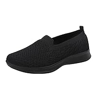 Women's Walking Tennis Shoes - Lightweight Athletic Casual Gym Slip on Sneakers