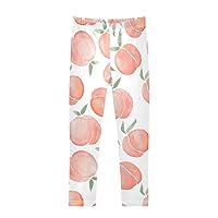 Leggings for Girls Stretch Pants Comfortable Girls Leggings Ankle Length Leggings for Kids Toddler 4-10 Years