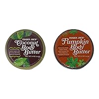 Trader Joe's Pumpkin Body Butter 8 Oz & Coconut Body Butter 8 Oz