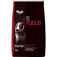 Focus Starter Super Premium Dog Food, 4kg for All Breed Sizes for Dogs Preservative-Free