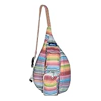 KAVU Mini Rope Sack Sling Crossbody Backpack - Rainbow Run