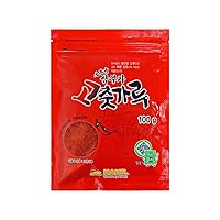 COELO Korean Red Pepper Powder (100g 3.5 oz.) Spicy Gochugaru Flakes Spice Seasoning Asian Food K-Food Kimchi Stew Stir-fry Dried Powdered Hot Red Chili 100% MSG/Gluten/Sugar Free VEGAN 1.0 Count