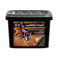 CrystalClear Staple Balanced Nutrition Koi Fish Food for Every Day Feeding, 3mm Pellets, 2.2 Pound Bucket