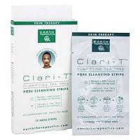 Earth Therapeutics Clari-T Pore Cleaning Strips, Clarifying Tea Tree, 10 strips (Pack of 3)