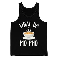 Funny What Up Mo Pho Bowl Noodles Foodie Tank Top for Men Women Food Lovers