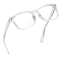 LifeArt Bifocal Reading Glasses with Round Lenses, Blue Light Blocking Glasses for Women Men, Anti Glare, Reduce Eyestrain (Clear, 3.00 Magnification)