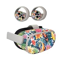 Mighty Skins Skin Compatible with Oculus Quest 2 - Koi Pond | Protective, Durable, and Unique Vinyl Decal wrap Cover | Easy to Apply, Remove, and Change Styles | Made in The USA (OCQU2-Koi Pond)