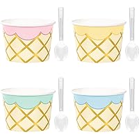 Ice Cream Party Treat Cups with Spoons, 24 ct