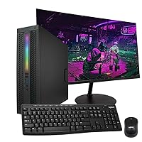 HP ProDesk 600G1 (RGB) Desktop Computer | Quad Core Intel i5 (3.2) | 8GB DDR3 RAM | 1TB HDD Hard Disk Drive | Windows 10 Home | 24in LCD Monitor | Home or Office PC (Renewed), Black