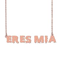 Custom Name Necklace for Girls Customized Jewelry Halloween Thanksgiving Christmas Gift