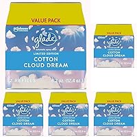 Glade Automatic Spray Refill, Air Freshener for Home and Bathroom, Cotton Cloud Dream, 6.2 Oz, 2 Count (Pack of 5)