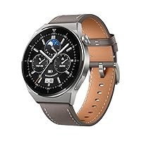 HUAWEI WATCH GT 3 Pro Smartwatch with Titanium Body & Up to 2 Weeks Battery Life - Compatible with Android and iOS - Fitness Tracker and Health Monitor - Sapphire Watch Dial - Bluetooth - 46MM Grey