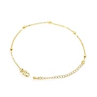 10Pcs Brass Bracelet Chain,Shiny Gold Band Knot Chain,Jewelry Making 20cm Gold