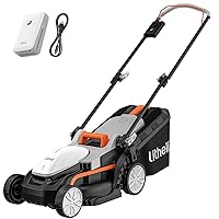 Cordless Lawn Mower 13 Inch, U20 Handy+ 20V Electric Lawn Mowers for Garden, Yard and Farm, 5 Heights Adjustment, Light Weight,4.0Ah Portable Battery Included
