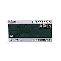 M1101 Disposable Nitrile Glove, Medium, Pack of 100