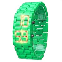 LED Couple Watch Bracelet, Fashion Teenager Plastic Trend Lava Electronic Wristwatch, Digital Watches Hour Men Women Watch