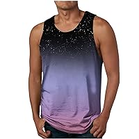 Casual Summer Tank Tops for Men Workout Sleeveless Tanks Mens Athletic Shirts Fashion 3D Graphic Print Tee Shirts