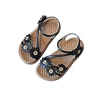 Dance Shoes Kids Sandals for Girls Toddler Breathable Slippers Kids Party Wedding Anti-slip Sticky Shoelace Slippers Sandals