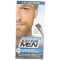 Brush-In Color Gel, Mustache & Beard M-25 Light Brown 1 Each (Pack of 4)