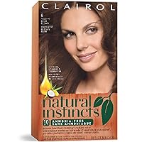 Clairol Natural Instincts Semi-Permanent Hair Dye, 13 Suede Light Brown Color Hair Color, 3 Count